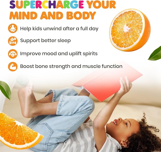 DR. MORITZ Sugar-Free Calm Magnesium Gummies for Kids and Adults - Non-GMO Magnesium Citrate Gummies - Orange Flavor - 2-Pack (120 Count)
