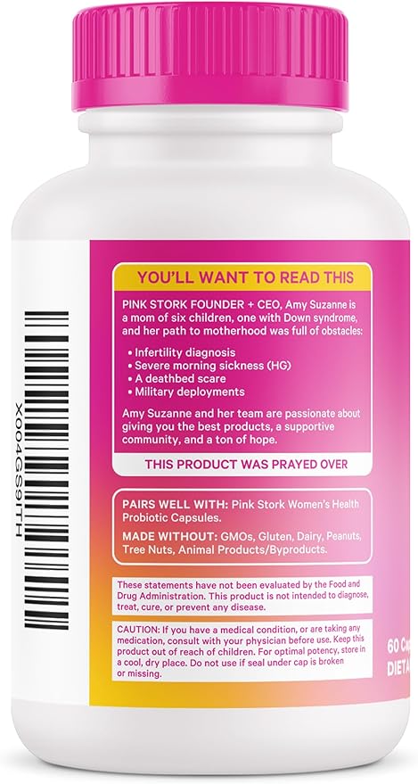 Pink Stork DIM Supplement for Women - Estrogen and Hormone Balance for Menopause, Perimenopause & PMS - DIM 200 mg Plus BioPerine for Mood Support - 60 Day Supply