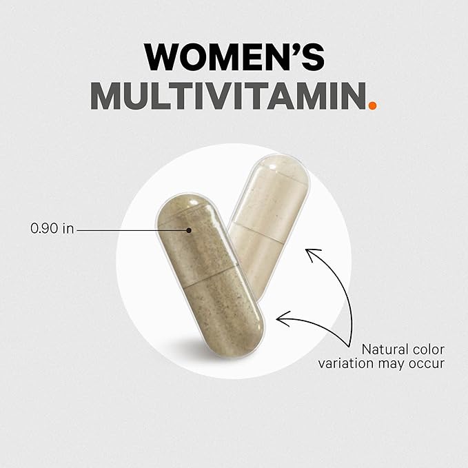 Codeage Women’s Daily Multivitamin, 25+ Vitamins & Minerals, Fermented, Organic Whole Foods, Probiotics Supplement - Vitamin A, Vitamin B, Vitamins C, D, E & K, Omega 3, Zinc – Vegan - 120 Capsules
