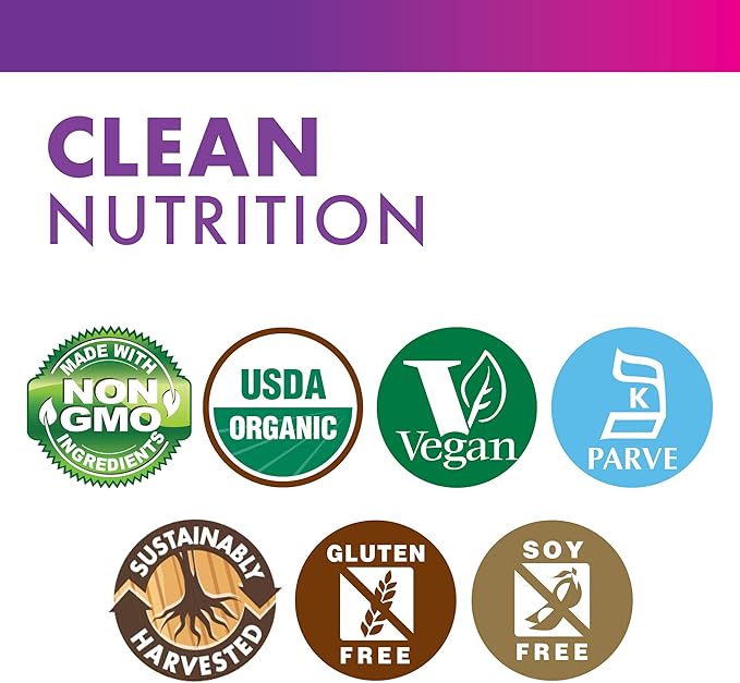 Bluebonnet Nutrition Organic Plant Protein - 18g Protein, 3.5g Fiber – Chia, Quinoa & More - Non-GMO, Vegan, Kosher, USDA Organic, No Sugar Added – Free of Gluten, Soy & Milk - 1 LB, Chocolate Flavor