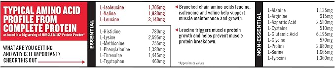 Muscle Milk Genuine Protein Powder, Banana Crème, 32g Protein, 4.94 Pound, 32 Servings