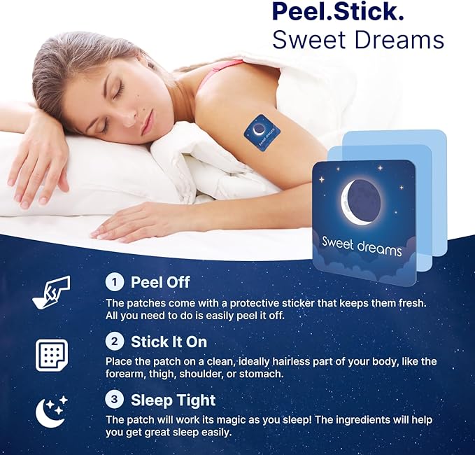 Original Sleep Patches for Adults Extra Strength | Easy-to-Apply Sleep Patch with Melatonin & Valerian | Relax & Wake Up Refreshed | Long-Lasting Night Comfort for Men & Women | 28 Patches