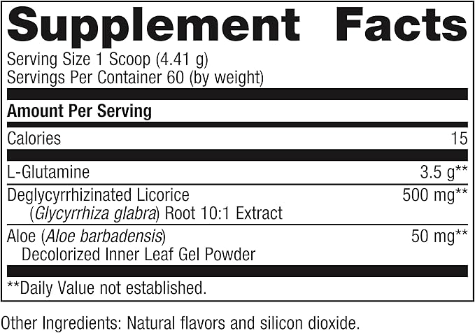 Metagenics Glutagenics - For Immune Support, Gut Health & Proper Digestion* - With L-Glutamine, Aloe Powder & DGL - Amino Acid Supplement for Men & Women - 60 Servings - 9.33 Oz