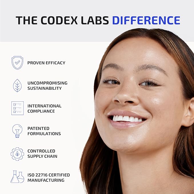 Codex Labs Shaant Skin De-Stress Supplement Acne Spot Treatment - Hormone Supporting - for Acne-Prone Skin, All Skin Types - with Turmeric, Milk Thistle, Folic Acid - Plant-Based, Vegan (5.9 oz)