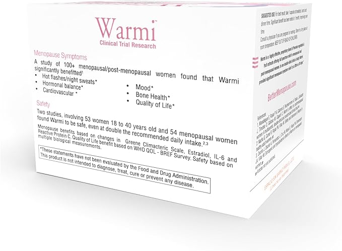 Lane Innovative - Warmi Menopause Support for Women, Natural Relief for Menopause & Beyond with Organic Maca Root, No Soy, No Estrogen (90 Servings)