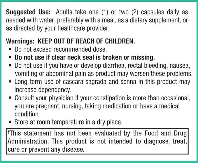 Peak Pure & Natural Colon Support - Colon Cleanse and Detox Supplement for Digestive Health - Gut Health Support with Inulin and Senna Leaf Extracts - with Fiber, Prebiotics, and Probiotics - 2 Pack