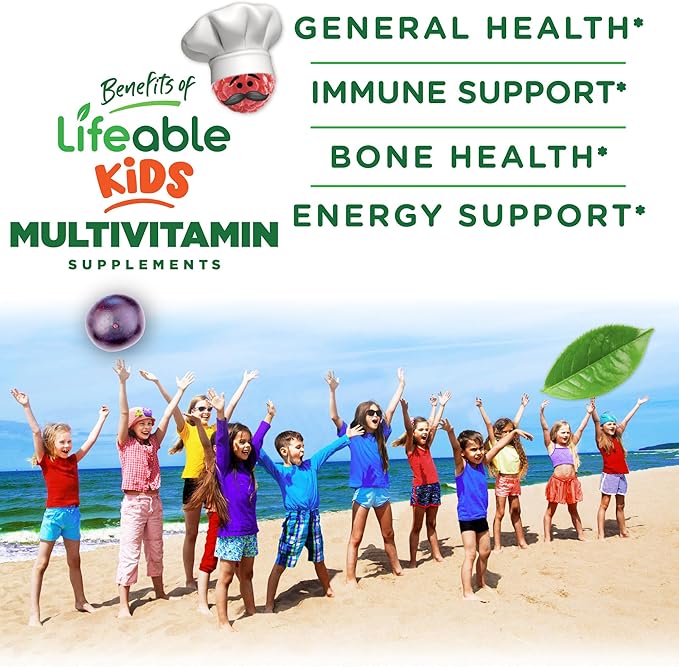 Doctors Finest Multivitamin Gummies for Kids - Vegetarian, GMO-Free & Gluten Free - Great Tasting Fruit Flavors Pectin Chews - 120 Jellies