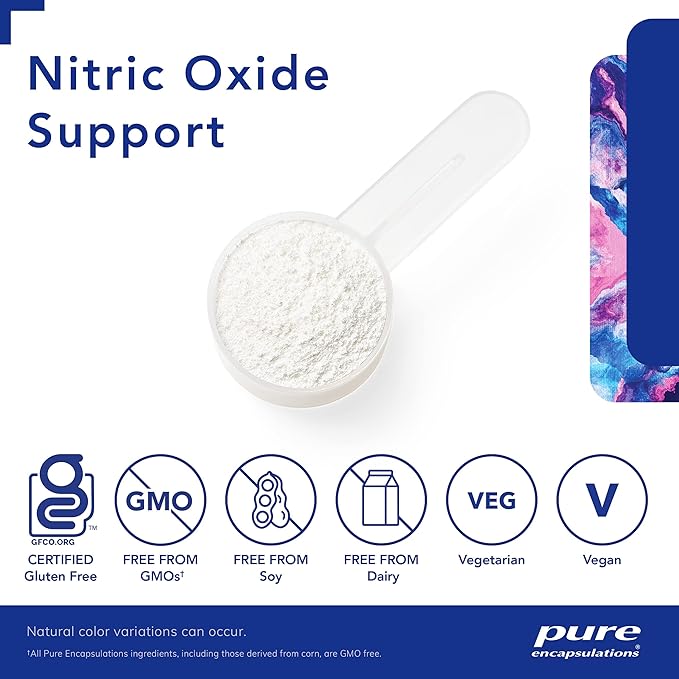 Pure Encapsulations Nitric Oxide Support | Supports Healthy Oxygen Circulation and Promotes Energy Production Within Muscles | 5.7 Ounces