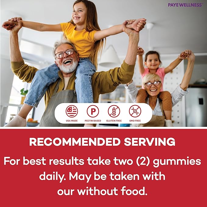 PAYÉ Vitamin D Gummies, D3, 10,000 IU (250 mcg) per Serving, Dietary Supplement for Bone, Teeth, Muscle and Immune Health Support Kids and Adults* - 140 Count