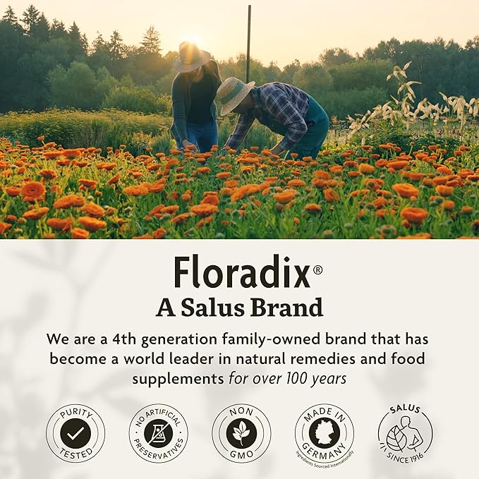 Floradix Epresat Adult Multivitamin - Daily Liquid Multivitamin with Vitamin A, Milk Thistle & More for Wellness - Energy Support & Liver Health Support - Vegetarian, Non-GMO - 8.5 fl oz