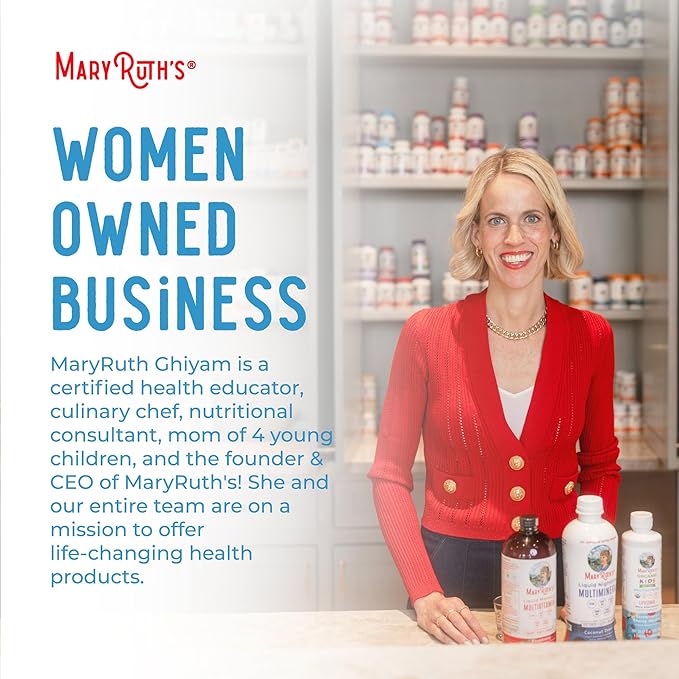 MaryRuth's Liquid Nighttime Multimineral | Sugar Free | Calm Magnesium Citrate | NO Melatonin | Calcium Magnesium Zinc | Muscle Relaxation | Available in 4 Flavors | Vegan | Gluten Free | 32 Servings