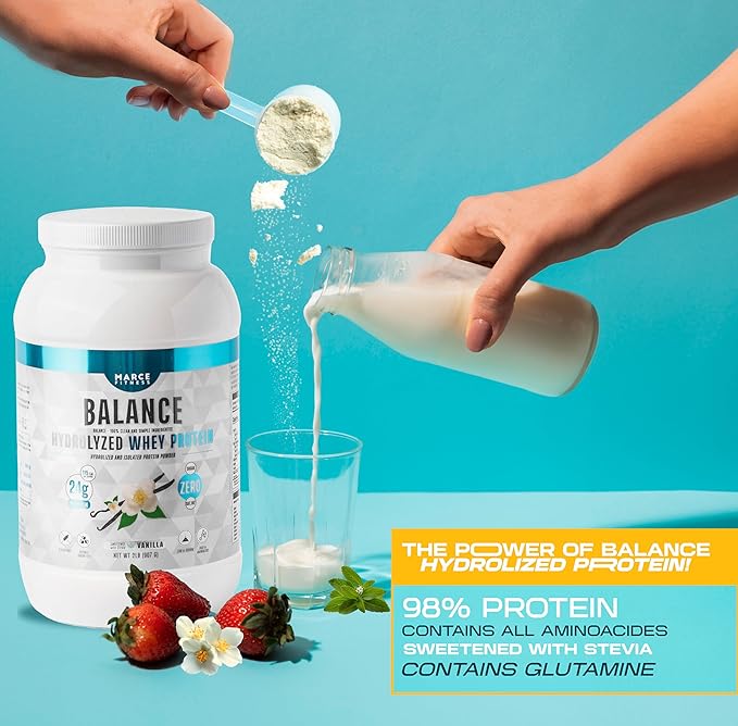 Hydrolyzed Whey Protein byMarceFitness Vanilla Flavor 2 Pound