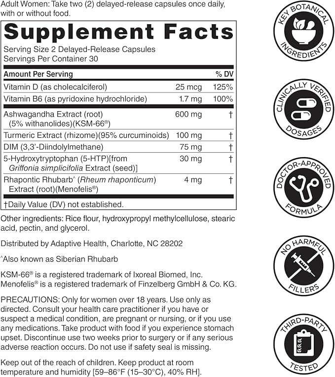 Nugenix for Women Balance - Hormone Balance for Women, Boost Energy, Improve Focus & Mental Clarity, Restore Hormonal Balance, Menopause, 60 Count