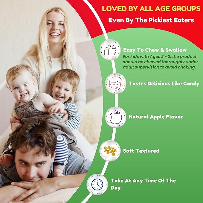 Halal Apple Cider Vinegar Gummies. Cleanse & Detox ACV Gummies for Immune Support & Digestion. Vegan, Non-GMO, Keto Friendly, Gelatin Free Apple Cider Gummies. 60 Count, 60 Servings