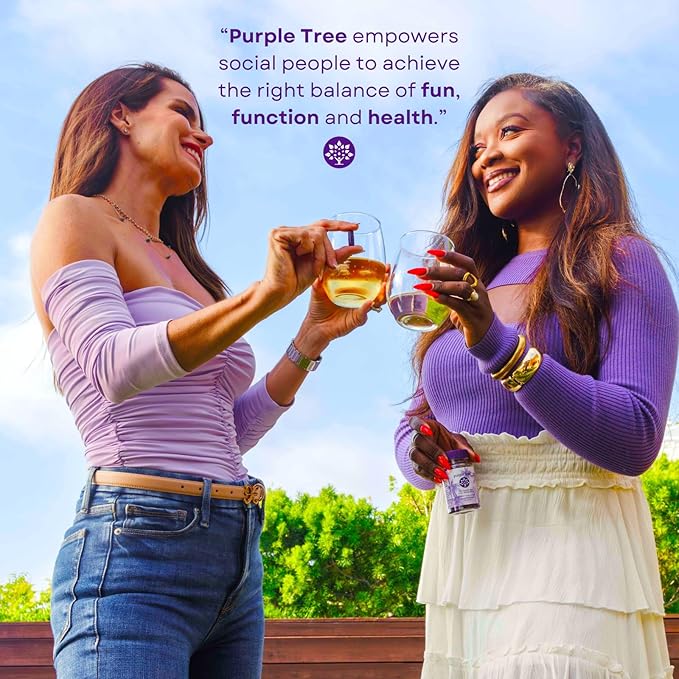 purple tree Next Day, Post-Celebration Wellness - Take Tomorrow | Replenish & Feel Your Best | Ashwagandha, Ginger, Peppermint, Milk Thistle, Electrolytes, Vitamins, 30 Pills