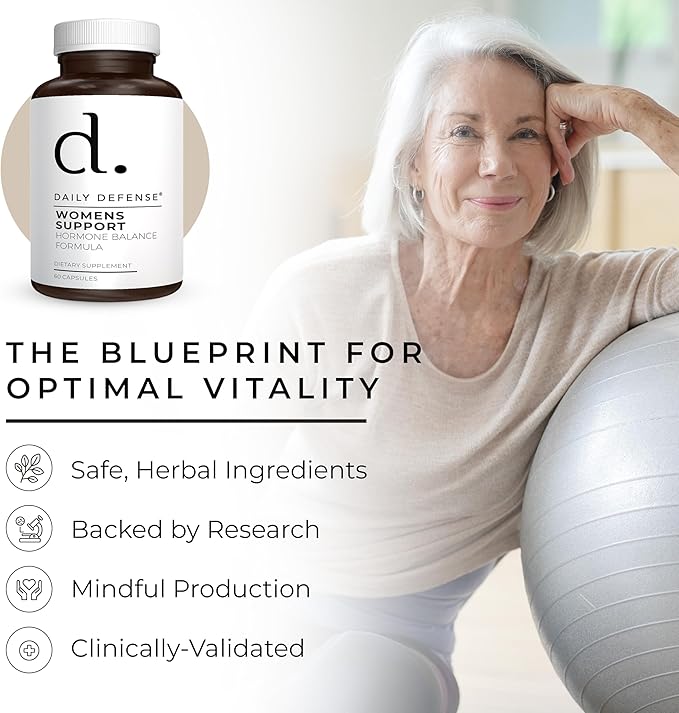 Menopause Supplements for Women - Supplements for Women with Dong Quai Root, Black Cohosh, Red Clover, Chasteberry, Wild Yam Root for Hot Flashes Menopause Relief - 60 Capsules, Made in the USA