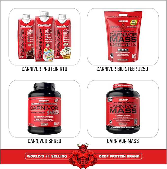 MuscleMeds Carnivor Beef Protein Isolate Powder, Fruit Punch, 4 lb