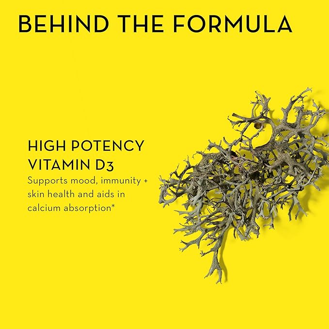 HUM Here Comes The Sun - Immune Supplement with Vitamin D & Calcium for a Healthy Immune System - Supports Radiant Skin, Mood + Bone Health (30-Count)