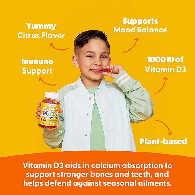 Feel Great Kids Essentail Vitamins Trio - Omega + DHA - Vitamin D - Multivitamin for Wellness & Immune Support