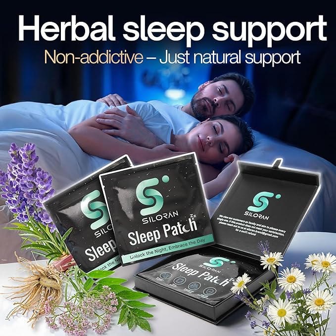 Premium Sleep Patches (48 Days Supply), Sleeping Patch for Adults: Extra Strength Help Melatonin Extended Release, Natural Well Aid to Support Women, Kid Have Night Sweet Dream