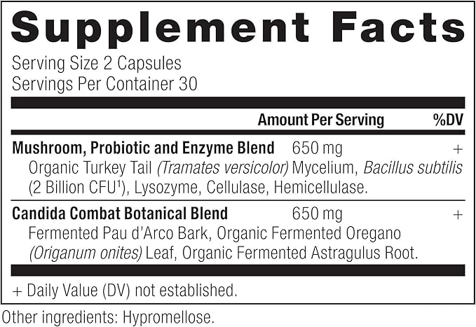 Gut Health Supplement by Ancient Nutrition, Candida Capsules, Provides Occasional Diarrhea, Constipation, Gas and Bloating Relief, Supports Immune Function, Gluten Free and Keto Friendly, 60 Capsules
