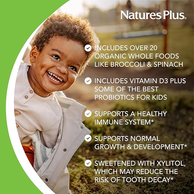 Natures Plus Animal Parade Gold Children's Liquid Multivitamin, Natural Tropical Berry - 30 oz, Pack of 2 - Immune Support Supplement - Vegetarian, Gluten Free - 120 Total Servings