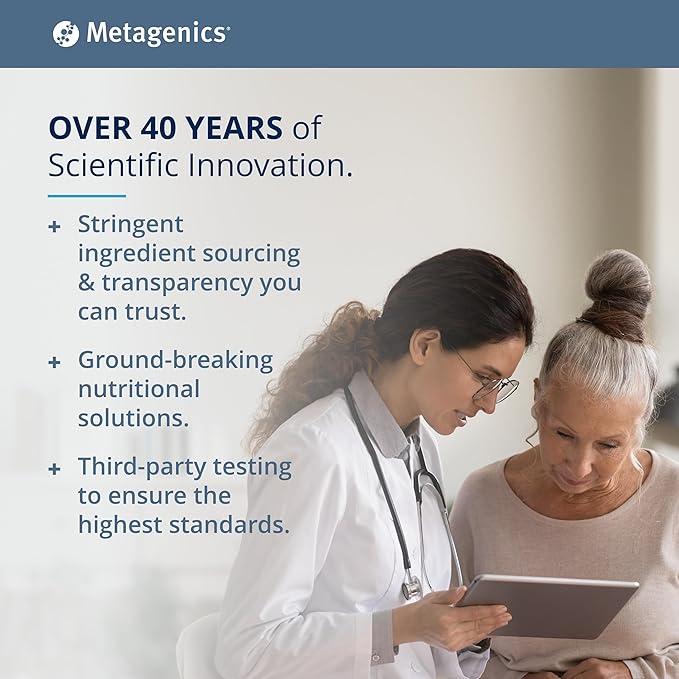 Metagenics E-400 Selenium - Antioxidant & VIT E Support* - Non-GMO, Gluten-Free, Vegetarian - Contains 50 mcg Selenium, 268 mg Vitamin E & 97 mg Calcium - 60 Tablets