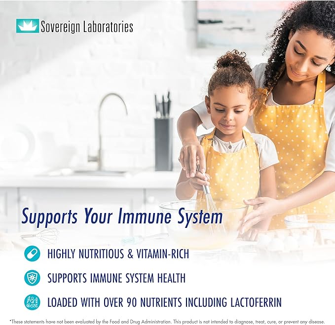 Colostrum-LD Liposomal Delivery - Colostrum Powder - Gluten-Free, Lactose-Reduced - 34 Servings - Sovereign Laboratories - 6 oz Vanilla