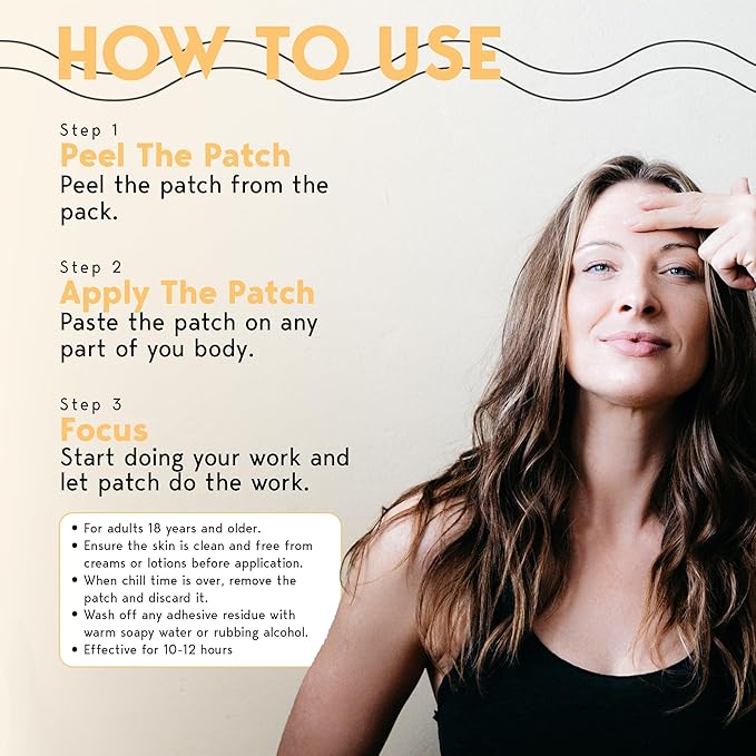 Klova Wellness Patches | Ditch The Pills, Gummies & Tablets Patches are Highly Absorbable and Last Up to 8 Hours (Nootropic Focus Patch)