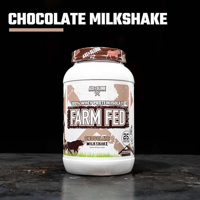 Axe & Sledge Supplements Farm Fed 100% Whey Protein Isolate, Digestive Enzymes (Chocolate Milkshake V2)