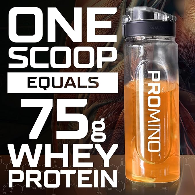 1 Scoop = 75g Whey Protein*, Extra-Strength Leucine (EAA + BCAA), Muscle Recovery, NSF Certified, 100% Absorbability, GLP-1 & Bariatric Support, Pure Protein w/o Calories - Orange 30 Servings