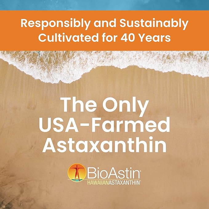 Nutrex Hawaii BioAstin Hawaiian Astaxanthin - 12mg, 60 Gummies - Farm-Direct Premium Antioxidant Supplement to Support Eye, Skin, Joint & Immune System Health - Non-GMO & Gluten-Free
