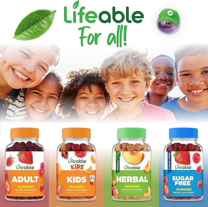 Lifeable Zinc Gummies for Kids |15mg | Great Tasting Kids Zinc Supplements | GMO Free Vegetarian Zinc Vitamins | for Healthy Skin and Immune Support for Kids and Children | 90 Gummies
