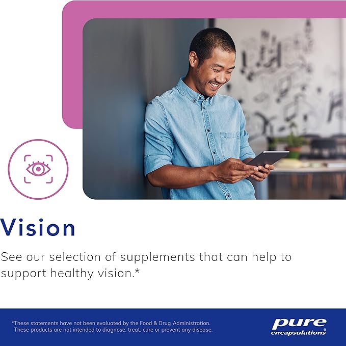 Pure Encapsulations Lutein & Zeaxanthin - Supports Overall Vision* - Maintains Macular Pigment & Eye Health* - Antioxidant Support* - Vegan-Friendly & Non-GMO - 120 Capsules