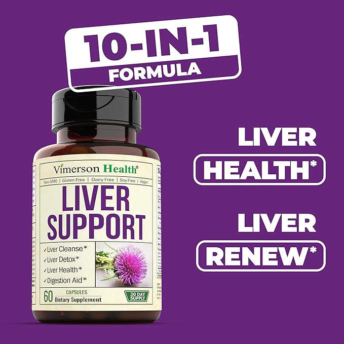 Liver Cleanse Detox & Repair Milk Thistle Supplement. Liver Support with Choline, Artichoke Extract, Chicory & Dandelion Root Supplement. Milk Thistle Liver Detox & Liver Cleanse. 60 Liver Health Caps