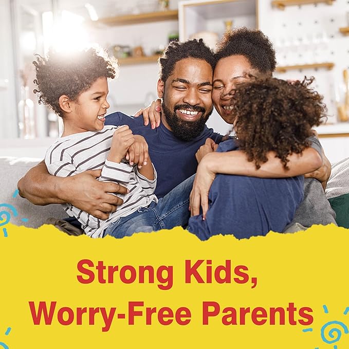 Kids Multivitamin Gummies with Iron, Vegan Omega 3 (EPA/DHA), Probiotics, Kids Vitamin A, C, D, E & Zinc for Immune Support, Multivitamin for Kids 4+, Sugar Free, Gluten Free, Fruit Flavor, 120 Counts