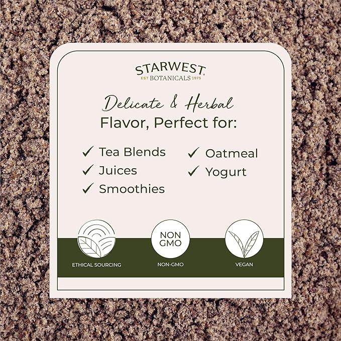Starwest Botanicals Organic Milk Thistle Seed Powder - Ground Milk Thistle for Tea & Cooking, Mix in Juice, Add to Smoothies, Oatmeal, & Yogurt, Certified Kosher, Non-GMO - Bulk 1 lb Bag