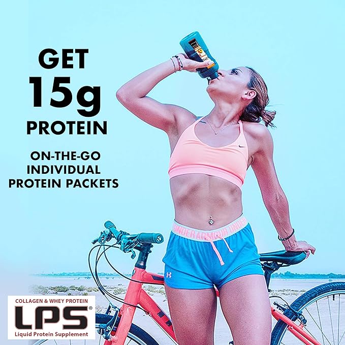 Nutritional Designs Sugar-Free Liquid Collagen & Whey Protein Supplement - Non-GMO Drink - Promotes Healthy Skin & Hair for Men & Women (Orange)