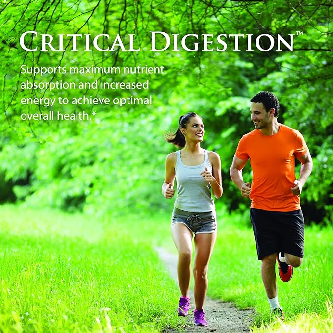 Critical Digestion, 30 Capsules – High Potency Support for Digestion, Bloating, & Irregularity – with Probiotics – Gut Health Formula –Vegetarian – Non-GMO