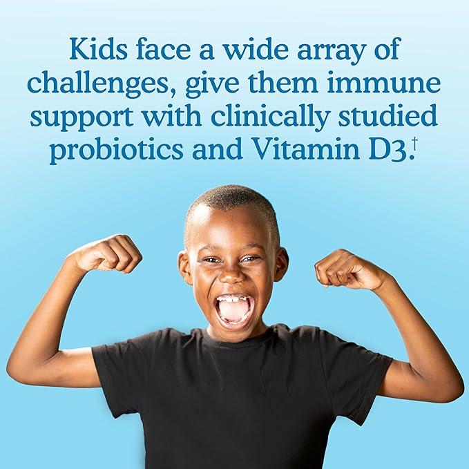 Garden of Life Dr. Formulated Kids' 10 Billion CFU Probiotic Stick Pack with D3 – Supports Bones, Teeth & Immune Function, Unflavored Powder, 30ct Carton