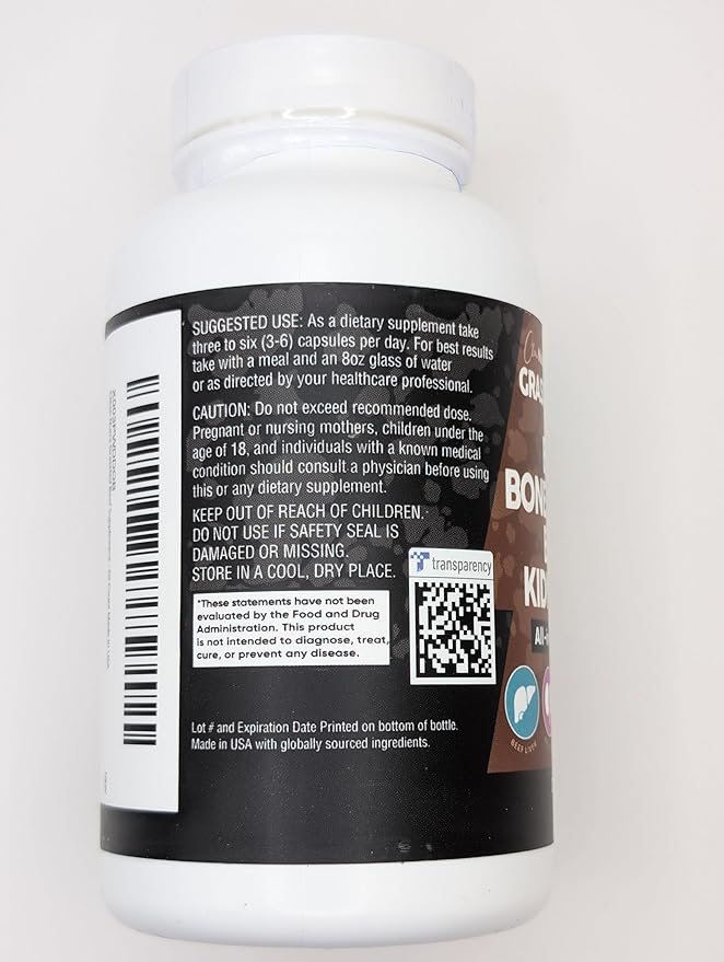 Clean Nutraceuticals Grass Fed Beef Liver Capsules - Premium Quality Supplement Packed with Desiccated, Beef Heart, Beef Spleen, Beef Pancreas Plus Bone & Marrow Dao Enzyme Pills