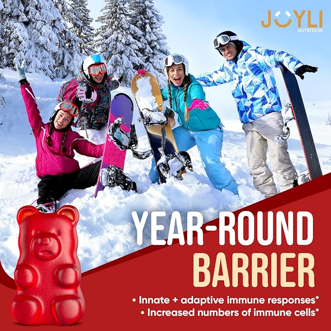 JOYLI Quercetin Gummies - Quercetin with Bromelain Zinc Vitamin C & Vitamin D3 - Quercetin Supplement 500MG for Immune System & Allergy - Quercetin for Kids and Adults - 60 Quercetin Chewable