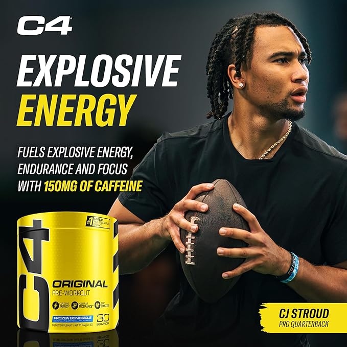 Cellucor Pre Workout & BCAA Bundle, C4 Original Pre Workout Powder, Frozen Bombsicle, 30 Servings + XTEND BCAA Powder, Freedom Ice, 30 Servings