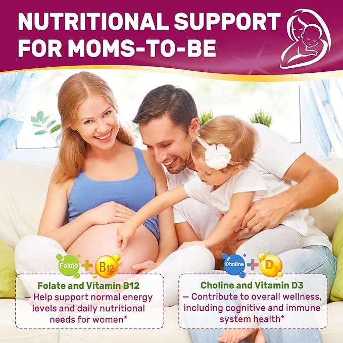Inositol Gummies for Women + Chasteberry, Myo-Inositol & D-Chiro Inositol 2000mg + 50mg Ideal 40:1 Ratio with Methylated B12 & Folate, Choline, Magnesium, Vitamin D3 for Overall Health, Pack of 2