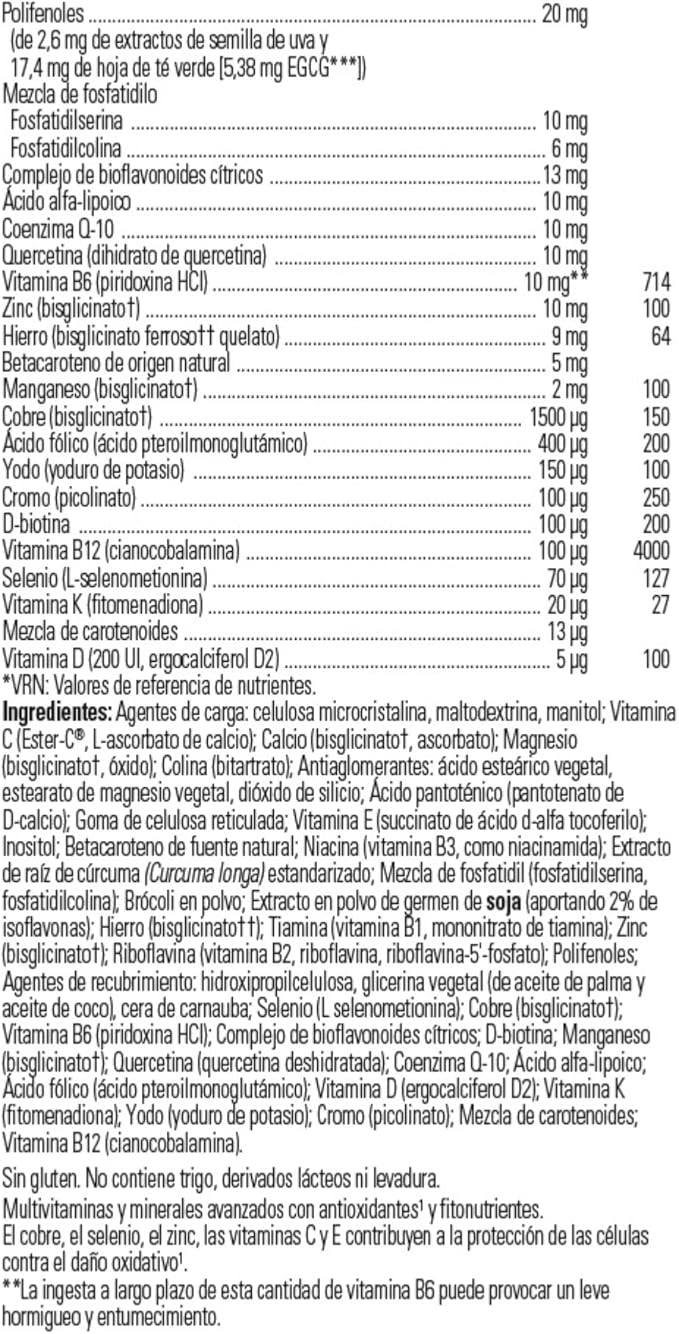 Solgar Omnium - 90 Tablets - Phytonutrient Complex + Multiple Vitamin & Mineral Formula - Non-GMO, Vegan, Gluten Free - 45 Servings
