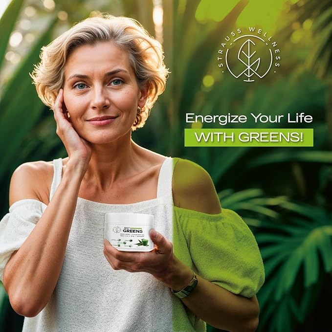 Just Greens - Superfood Powder - Chlorophyll, Spirulina, Moringa, Aloe Vera & Barley.