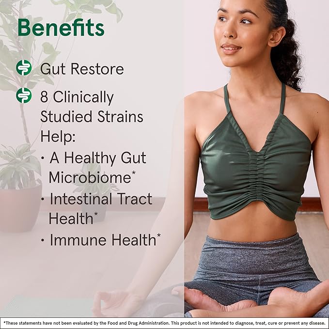 Jarrow Formulas Jarro-Dophilus EPS Gut Restore Probiotics 25 Billion CFU With 8 Clinically-Studied Strains, Dietary Supplement for Intestinal and Immune Support, 30 Veggie Capsules, 30 Day Supply