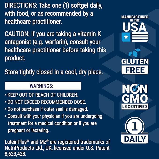 Life Extension Once-Daily Health Booster, Vitamins E, K1 & K2, phospholipids, Fat-Soluble nutrients for Eye Health, Bone Health, Heart Health, Gluten-Free, 1 Daily, Non-GMO, 30 softgels