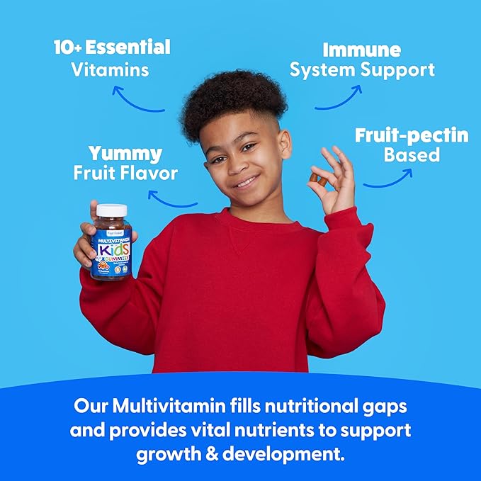 Feel Great Kids Essentail Vitamins Trio - Omega + DHA - Vitamin D - Multivitamin for Wellness & Immune Support