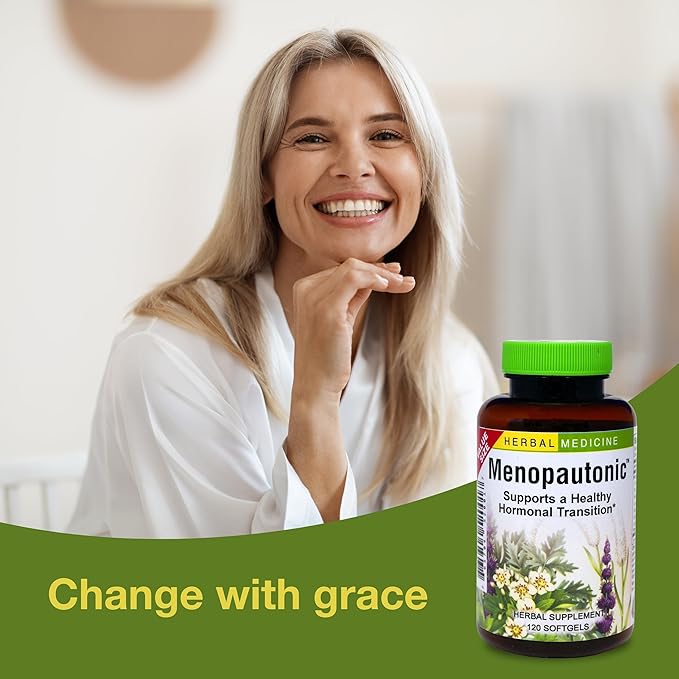 Herbs, Etc. Menopautonic Softgels - Essential Supplement for Women - Hormonal Transition Support Supplement - Offers Menopausal Support with Dong Quai & Motherwort - 120 Softgels (120 Servings)